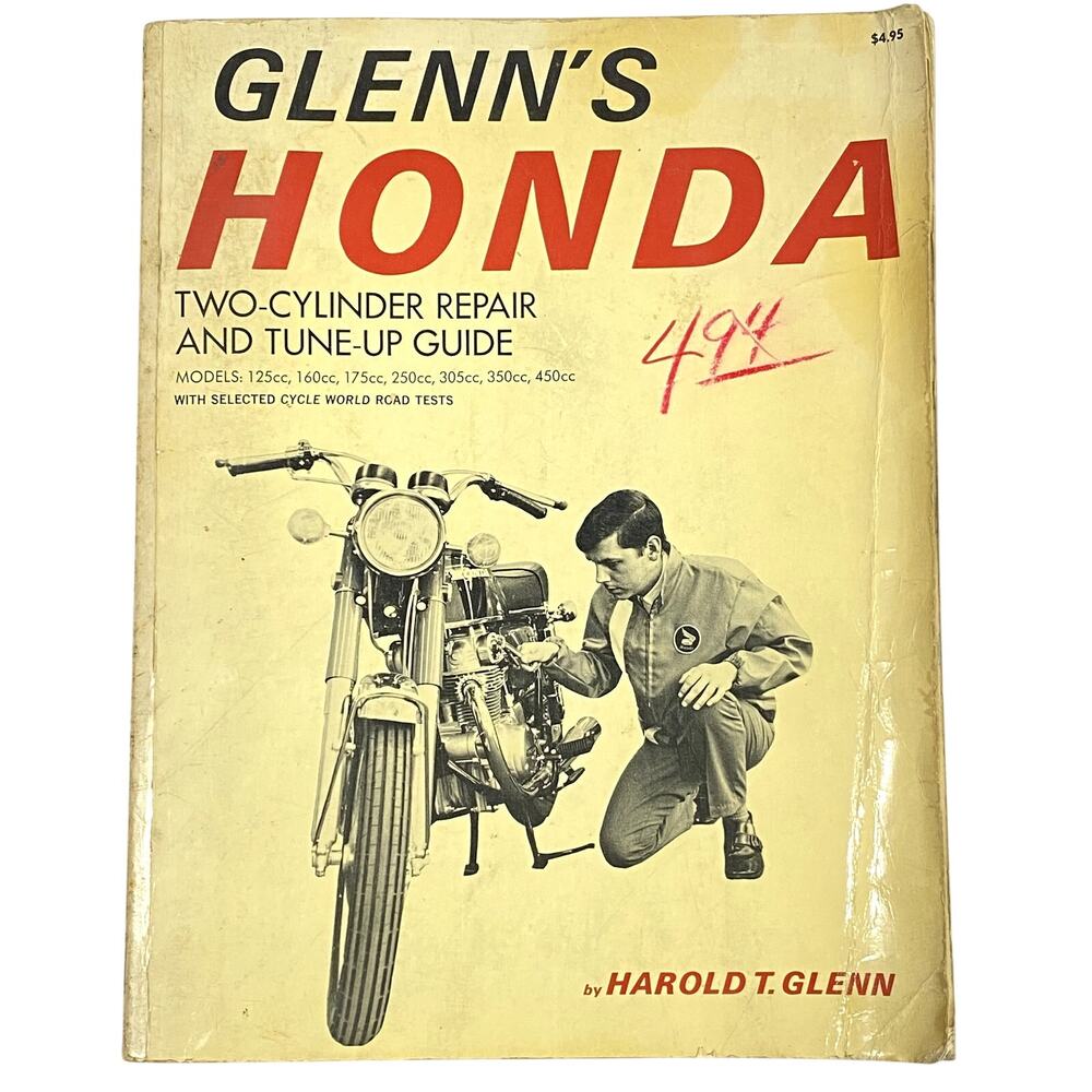 Glenns Honda Two-Cylinder Repair and Tune-Up Guide Harold T Glenn Vintage Book